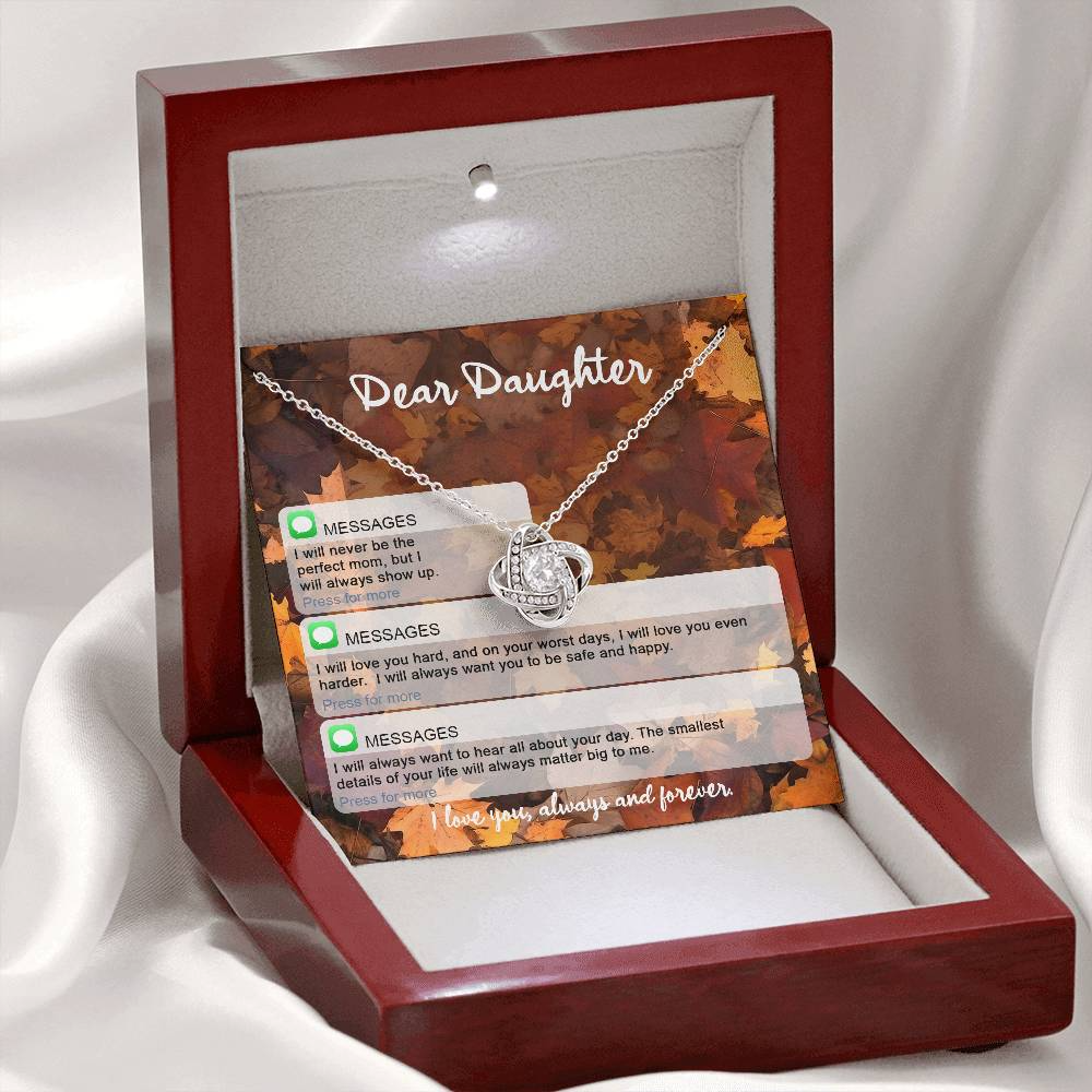 To My Daughter Necklace, Necklaces For Daughter From Dad, To My Daughter From Mom