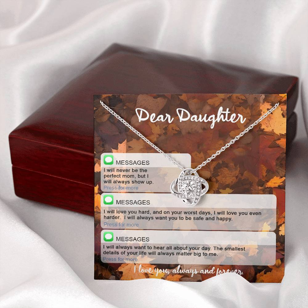 To My Daughter Necklace, Necklaces For Daughter From Dad, To My Daughter From Mom