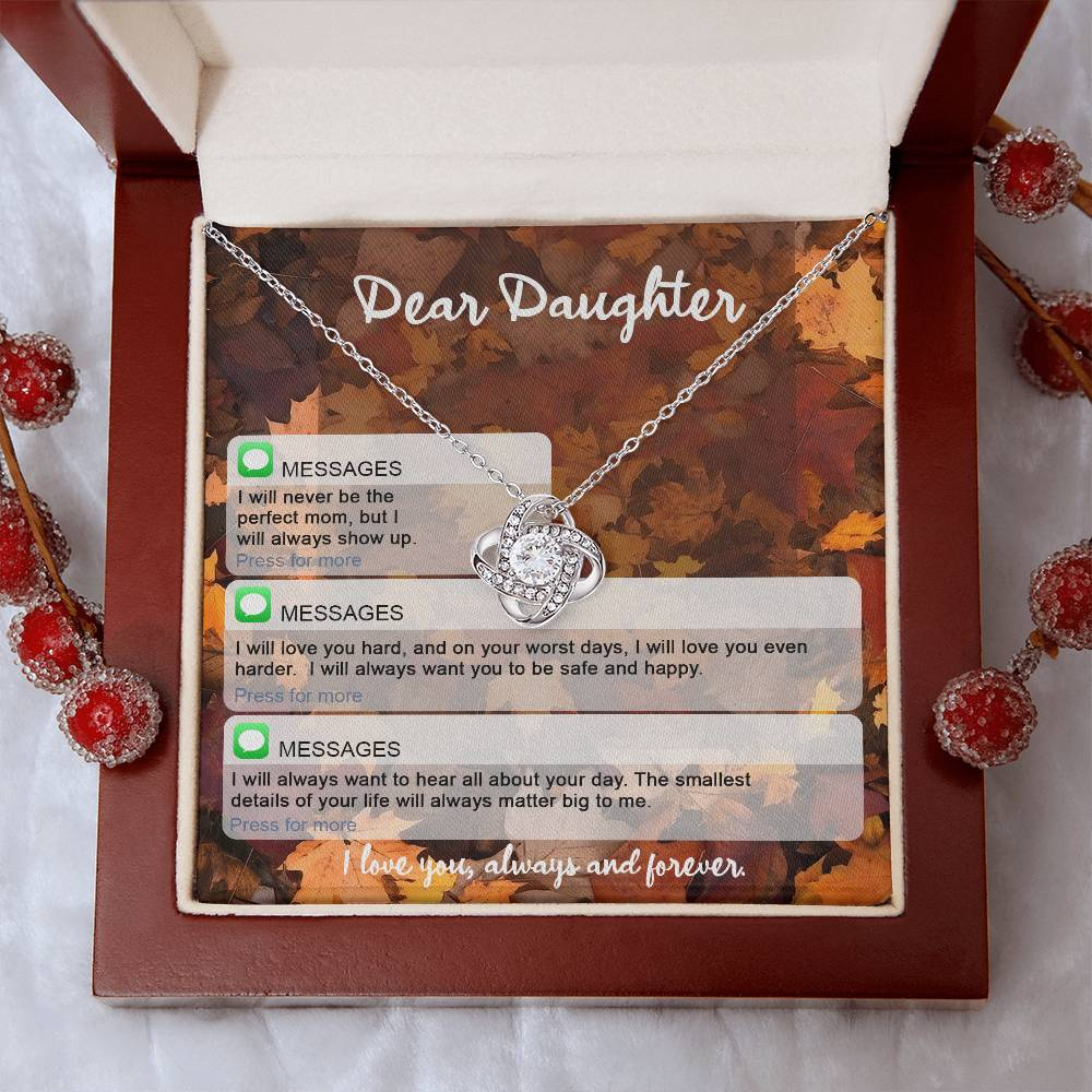 To My Daughter Necklace, Necklaces For Daughter From Dad, To My Daughter From Mom