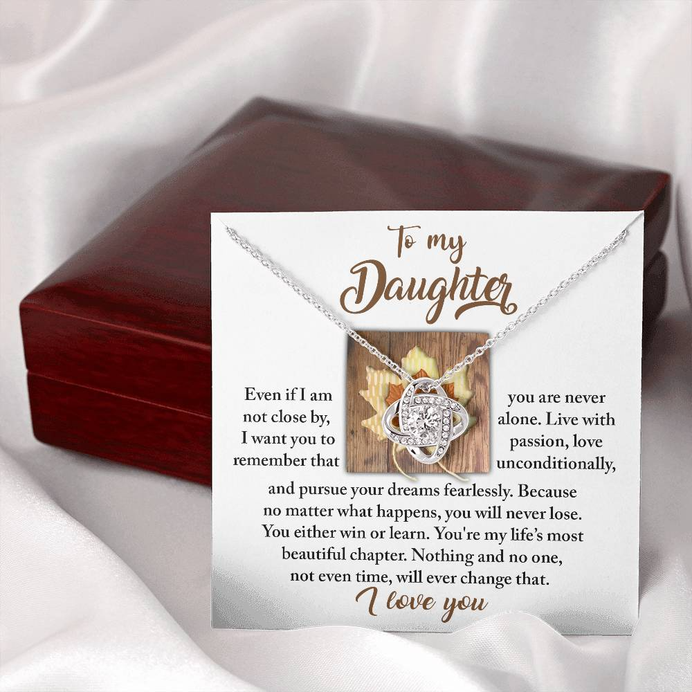 To My Daughter Necklace From Mom, Gifts For Daughter From Dad, To My Daughter Necklace Love Dad