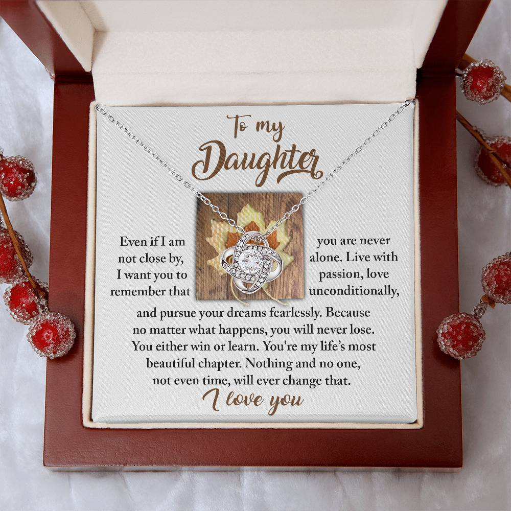 To My Daughter Necklace From Mom, Gifts For Daughter From Dad, To My Daughter Necklace Love Dad