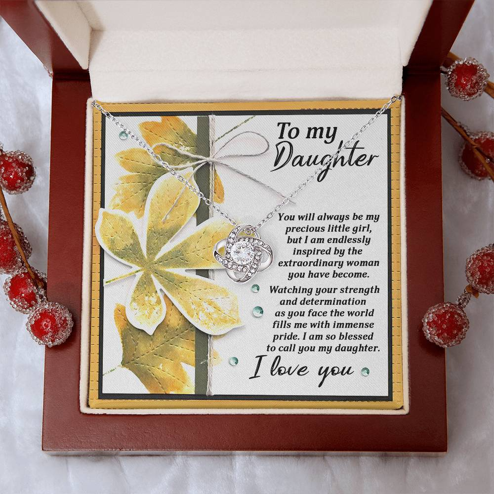 To My Daughter Necklace From Dad, Gifts For Daughter, Daughter Jewelry From Mom