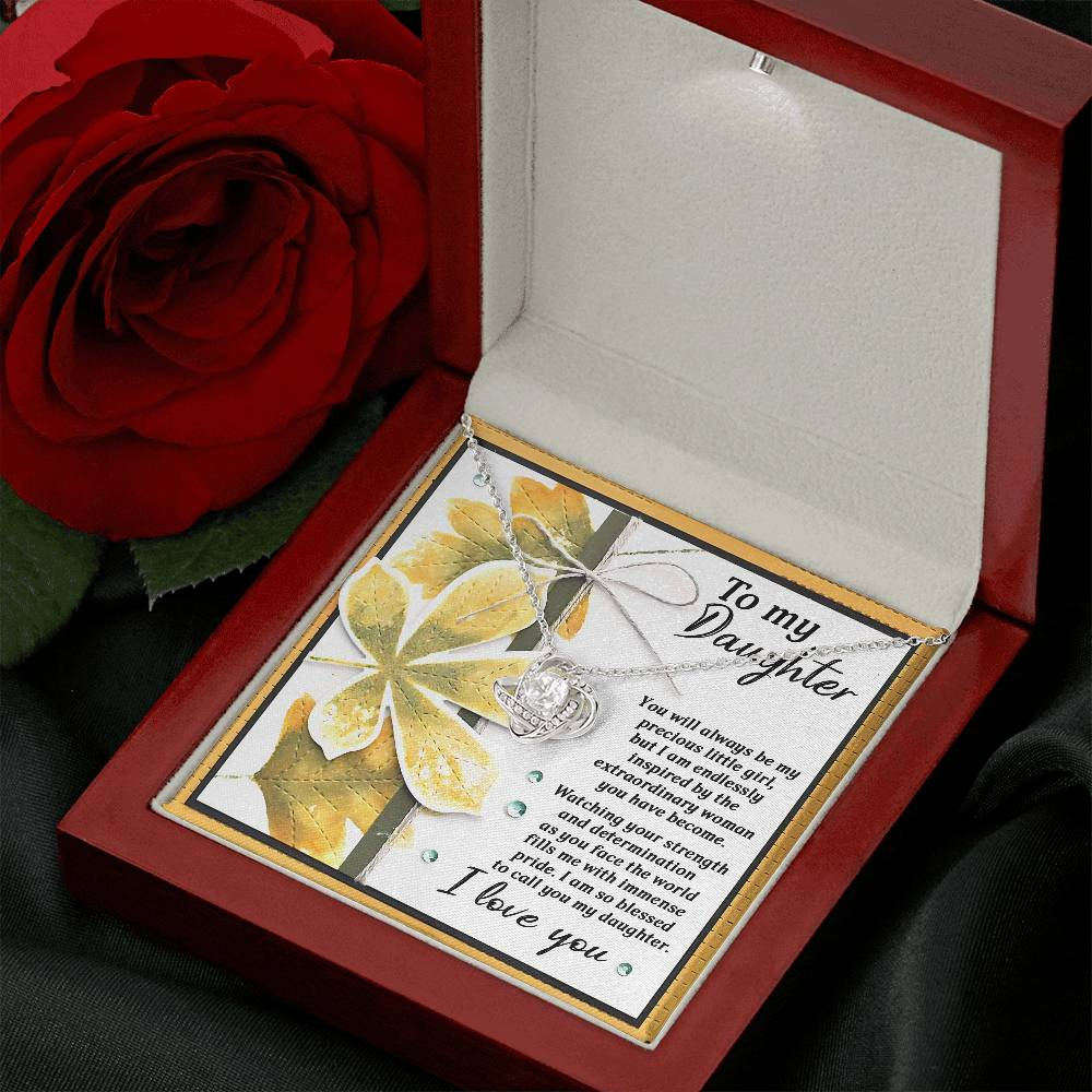 To My Daughter Necklace From Dad, Gifts For Daughter, Daughter Jewelry From Mom