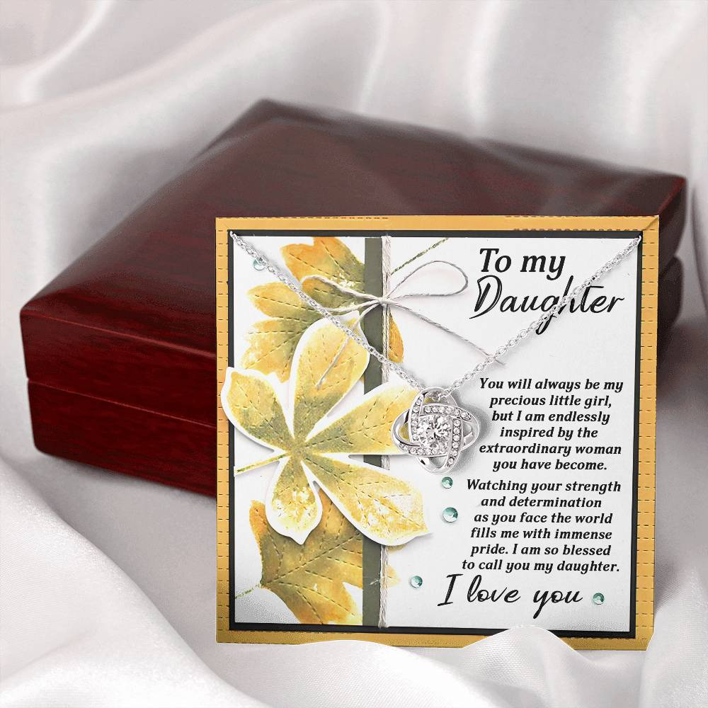 To My Daughter Necklace From Dad, Gifts For Daughter, Daughter Jewelry From Mom