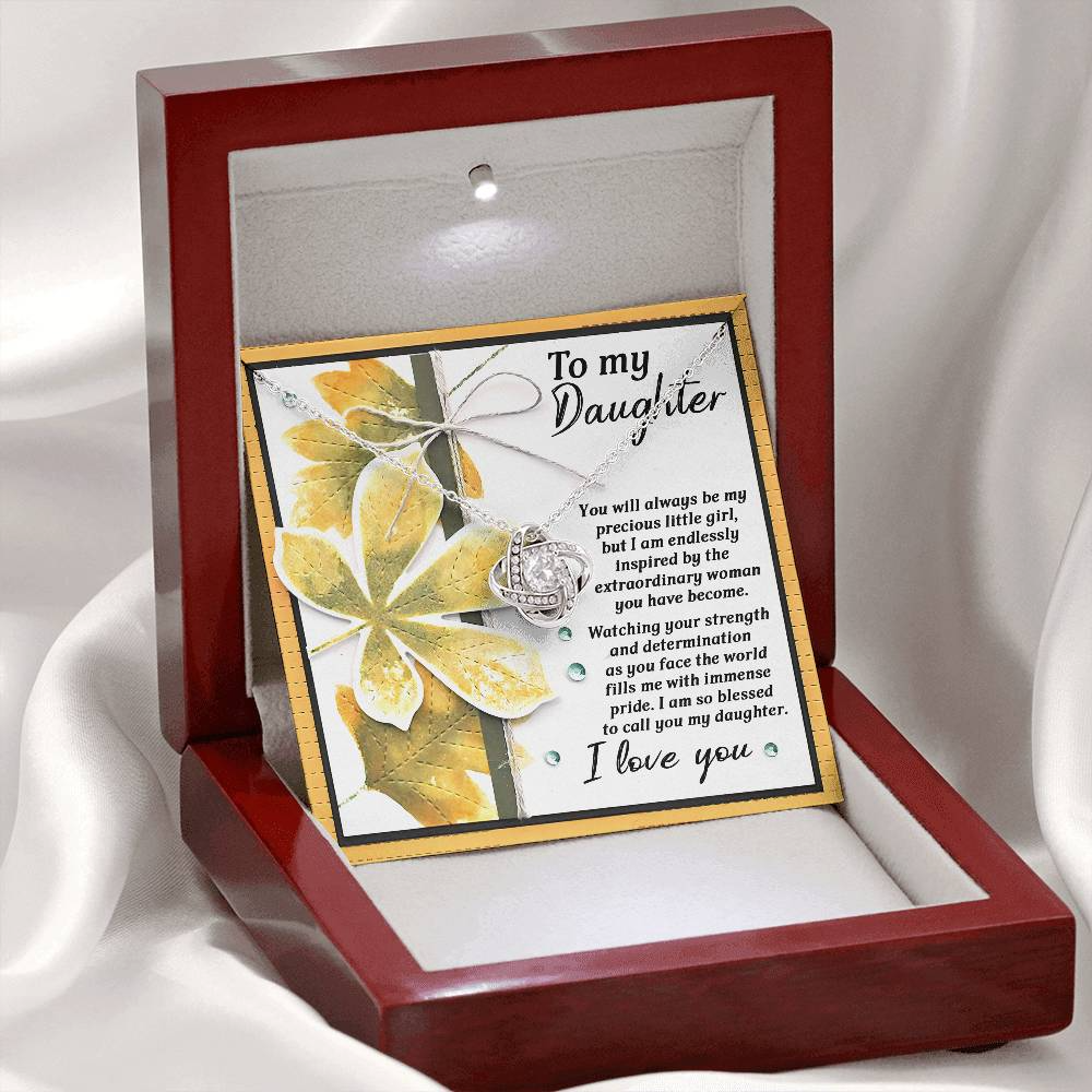 To My Daughter Necklace From Dad, Gifts For Daughter, Daughter Jewelry From Mom