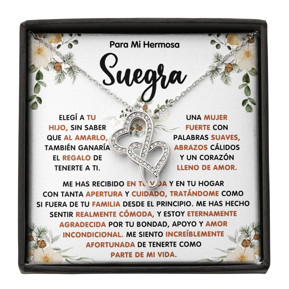 Regalo De Navidad Para Mi Suegra, Un Regalo Unico Para El Amor De Mi Vida - Double Heart - SUEG_BR2_NLNM10_1