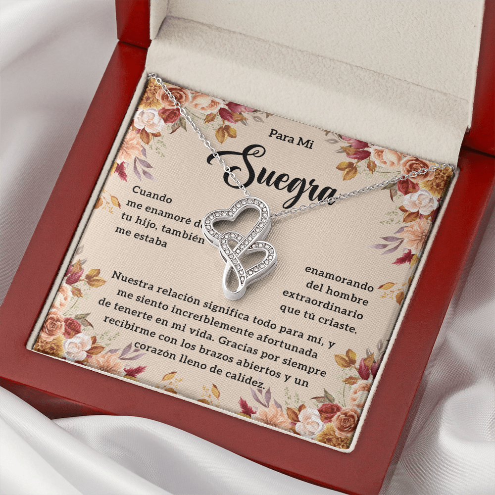 Regalos Para Suegra De Navidad, Suegra Gifts In Spanish - Double Heart - SUEG_BR2_NLNM10_3