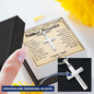 Promise Necklace Men, Promise Cross Necklace For Him, Cross Necklace For Son From Mom - Cross - BR5-JULY2-PRONE-4