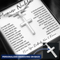 Boyfriend Promise Necklace, Personalized Cross Necklace For Men, Cross Necklace For Boyfriend - BR5-JULY2-PRONE-3