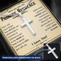 Promise Necklace Men, Promise Cross Necklace For Him, Cross Necklace For Son From Mom - Cross - BR5-JULY2-PRONE-4