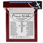 Boyfriend Promise Necklace, Personalized Cross Necklace For Men, Cross Necklace For Boyfriend - BR5-JULY2-PRONE-3