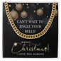 Cuban Link Chain Christmas Necklace, Christmas Presents For Man, Gifts For Husband From Wife Unique Christmas, Christmas Gifts For Him