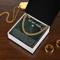 To My Man Necklace, Stainless Steel Gold Cuban Link Chain For Men, Cuban Chain Necklace For Men, Gold Cuban Link Chain For Men