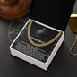 To My Man Necklace, Gifts For Men For Valentines Day, Cuban Link Chain For Men Stainless Steel, Christmas Gifts For Your Men