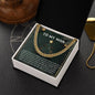 To My Man Necklace, Stainless Steel Gold Cuban Link Chain For Men, Cuban Chain Necklace For Men, Gold Cuban Link Chain For Men