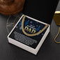 To My Boyfriend's Dad Necklace, Christmas Gifts For Boyfriends Dad, Boyfriends Dad Christmas Gifts, Cuban Chain Necklace For Boyfriends Dad