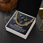 To My Man Necklace, Cuban Necklace For Men, Christmas Gifts For Man, Mens Gold Cuban Link Chain, To My Man Necklaces Gift