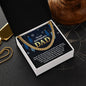 To My Boyfriend's Dad Necklace, Christmas Gifts For Boyfriends Dad, Boyfriends Dad Christmas Gifts, Cuban Chain Necklace For Boyfriends Dad