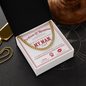 To My Man Cuban Chain Necklace, Valentine Day Presents For Man, Husband Valentine Day Gifts From Wife, Valentine Day Gifts For Husband And Wife