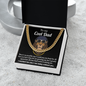 To My Cool Dad Cuban Link Gold Chain, Fathers Day Gifts For Dad Necklace, Birthday Gift For Dad From Kids, Fathers Day Gifts Bulk