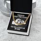 To My Dad Cuban Link Gold Chain, Necklace For My Dad, Dad Necklace For Daughter, Father Of The Bride Gifts, Gift For Dad Necklace