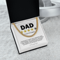 To My Dad Cuban Link Gold Chain, Necklace To My Dad Cuban Link, Gift For Fathers Day From Wife, Gift For Fathers Day