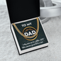 To My Dad Cuban Link Gold Chain, To My Dad Necklace From Daughter, Gift For Dad From Son, Fathers Day Necklace For Men