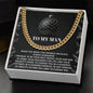 To My Man Necklace, Gifts For Men For Valentines Day, Cuban Link Chain For Men Stainless Steel, Christmas Gifts For Your Men