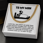 To My Man Necklace, Valentine Day Presents For Man, My Soulmate Gifts For Him, Gifts For Husband From Wife Unique Valentine Day