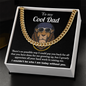 To My Cool Dad Cuban Link Gold Chain, Fathers Day Gifts For Dad Necklace, Birthday Gift For Dad From Kids, Fathers Day Gifts Bulk