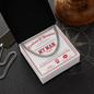 To My Man Cuban Chain Necklace, Valentine Day Presents For Man, Husband Valentine Day Gifts From Wife, Valentine Day Gifts For Husband And Wife