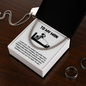 To My Man Necklace, Valentine Day Presents For Man, My Soulmate Gifts For Him, Gifts For Husband From Wife Unique Valentine Day