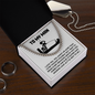 To My Man Necklace, Valentine Day Presents For Man, My Soulmate Gifts For Him, Gifts For Husband From Wife Unique Valentine Day