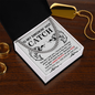 To My Smokin' Hot Catch Necklace, Valentine Day Gift For Husband From Wife Ideas, Valentine Birthday Gifts, Valentine Gift For Husband From Wife