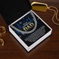 To My Boyfriend's Dad Necklace, Christmas Gifts For Boyfriends Dad, Boyfriends Dad Christmas Gifts, Cuban Chain Necklace For Boyfriends Dad