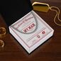 To My Man Cuban Chain Necklace, Valentine Day Presents For Man, Husband Valentine Day Gifts From Wife, Valentine Day Gifts For Husband And Wife
