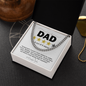 To My Dad Cuban Link Gold Chain, Necklace To My Dad Cuban Link, Gift For Fathers Day From Wife, Gift For Fathers Day