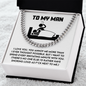 To My Man Necklace, Valentine Day Presents For Man, My Soulmate Gifts For Him, Gifts For Husband From Wife Unique Valentine Day