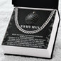 To My Man Necklace, Gifts For Men For Valentines Day, Cuban Link Chain For Men Stainless Steel, Christmas Gifts For Your Men