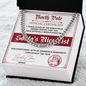 Santa Claus Cuban Link Chain Necklace, My Soulmate Gifts For Him, Christmas Presents For Boyfriend, Christmas Gifts For Husband From Wife