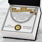 World's Best Boyfriend Cuban Chain Necklace, Valentine Day Gifts For Husband From Wife, Gifts For Husband From Wife Unique Valentine Day