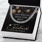 Cuban Link Chain Christmas Necklace, Christmas Presents For Man, Gifts For Husband From Wife Unique Christmas, Christmas Gifts For Him