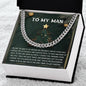 To My Man Necklace, Stainless Steel Gold Cuban Link Chain For Men, Cuban Chain Necklace For Men, Gold Cuban Link Chain For Men