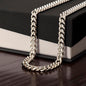 To My Dad Cuban Link Gold Chain, To My Dad Necklace From Daughter, Gift For Dad From Son, Fathers Day Necklace For Men