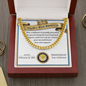 World's Best Boyfriend Cuban Chain Necklace, Valentine Day Gifts For Husband From Wife, Gifts For Husband From Wife Unique Valentine Day