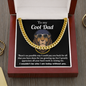 To My Cool Dad Cuban Link Gold Chain, Fathers Day Gifts For Dad Necklace, Birthday Gift For Dad From Kids, Fathers Day Gifts Bulk