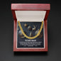 To My Man Necklace, Cuban Necklace For Men, Christmas Gifts For Man, Mens Gold Cuban Link Chain, To My Man Necklaces Gift
