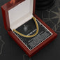 To My Man Necklace, Gifts For Men For Valentines Day, Cuban Link Chain For Men Stainless Steel, Christmas Gifts For Your Men
