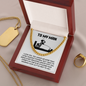 To My Man Necklace, Valentine Day Presents For Man, My Soulmate Gifts For Him, Gifts For Husband From Wife Unique Valentine Day