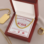 To My Man Cuban Chain Necklace, Valentine Day Presents For Man, Husband Valentine Day Gifts From Wife, Valentine Day Gifts For Husband And Wife